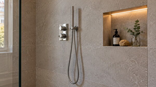Bodengleiche Dusche, Altbau: Detailfoto 2